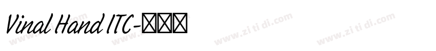 Vinal Hand ITC字体转换